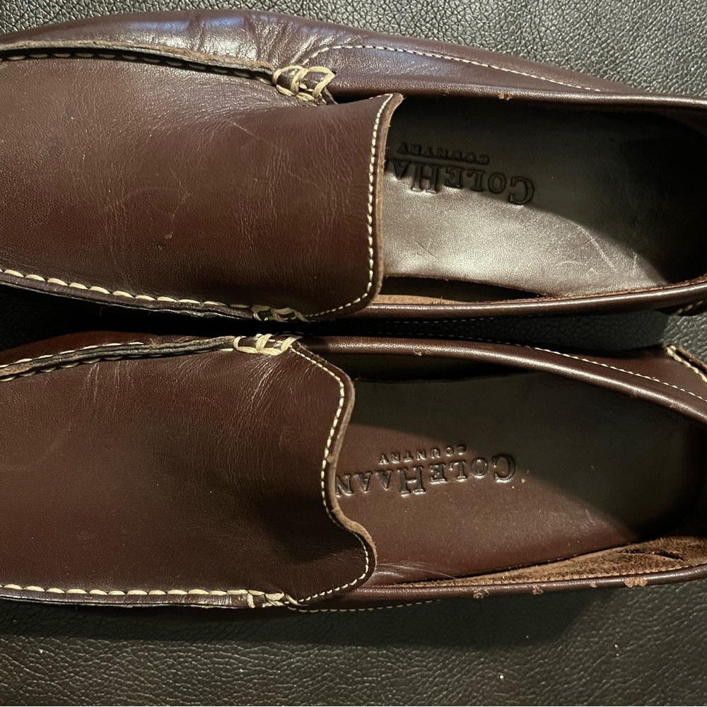 Cole Haan Men's Dark Brown Slip-On Loafers
